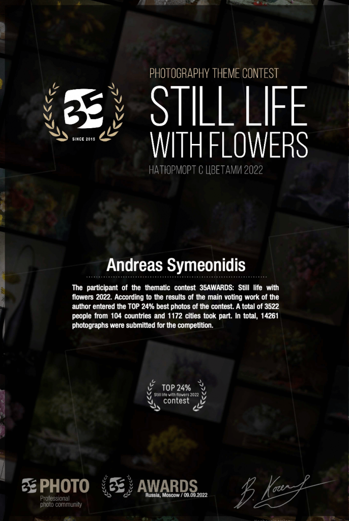 Andreas Symeonidis - Award Certificate - @andreas.sym